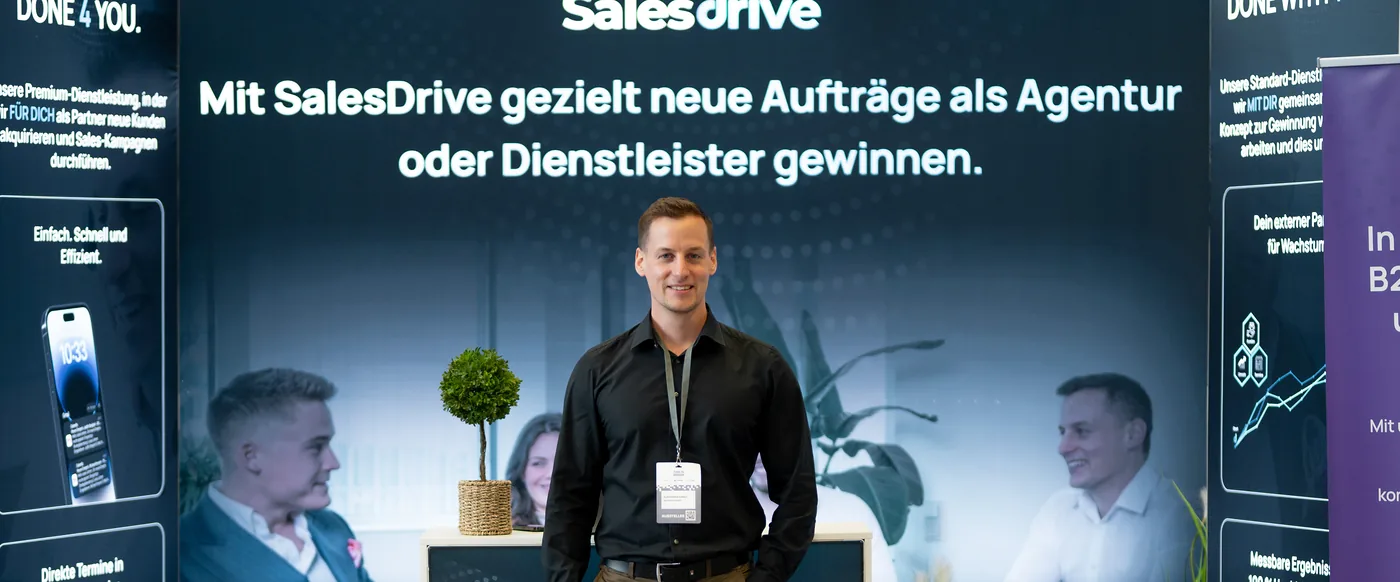 Alexander Kiraly am SalesDrive-Messestand